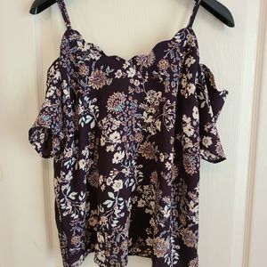NWOT Cold Shoulder Blouse